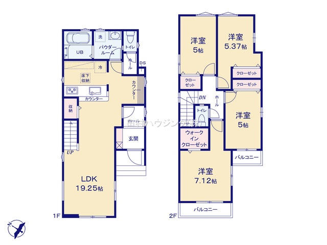 上福岡駅 徒歩12分 構造:木造土地面積:93.7平米 ( 28.34坪 ) 建物面積:98.54平米 ( 29.8坪 )