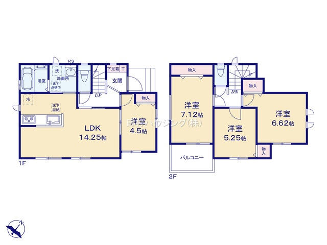 上福岡駅 徒歩13分 構造:木造土地面積:89.28平米 ( 27坪 ) 建物面積:87.97平米 ( 26.61坪 )